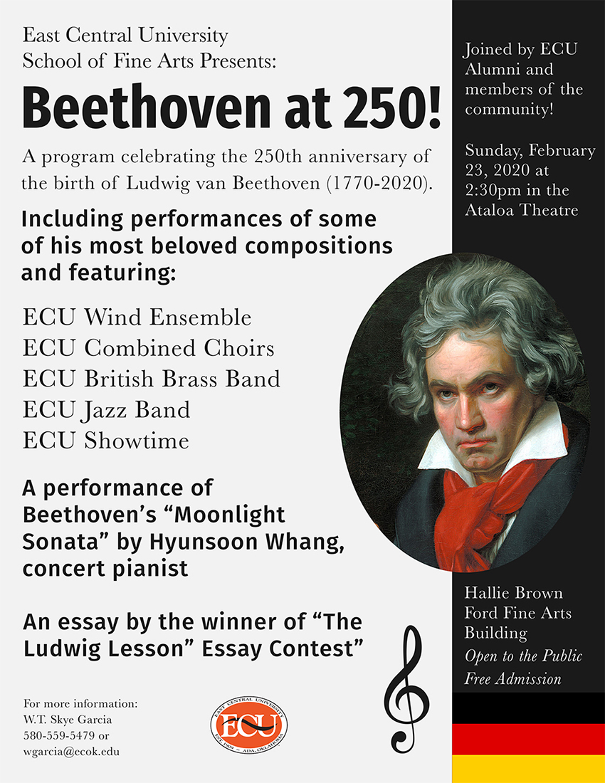 ECU presents “Beethoven at 250: A Celebration of the Life and